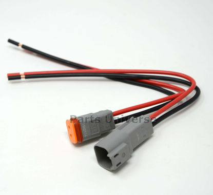 Picture of Deutsch DT 2-pin Pigtail Kit, 14AWG Pure Copper GPT Wire (Made in USA)