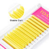 Picture of TDANCE Colorful Easy Fan Volume Lashes Eyelash Extension Supplies Rapid Blooming Volume Eyelash Extensions Thickness 0.07 D Curl Mix 8-15mm Self Fanning Eyelashes Extension (Yellow,D-0.07,8-15mm)