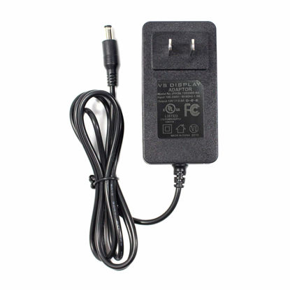 Picture of VSDISPLAY Power Adapter, AC 100-240V Input to 12V DC 2A Output, Power Supply, US Plug, with Plug 5.5x2.1 mm / 3.5x1.35 mm Fit SC24W-1202000U jhd-ap024u-120200ba-a, Fit for VSDISPLAY Controller Board