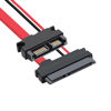 Picture of Slimline Sata 13 Pin Male to 22 Pin Sata Female Cable Adapter,Slimline Serial ATA 7+6 Pin to SATA 7+15 Pin Extension Connector for 2.5” HDD,SSD and Laptop CD-ROM - 2PCS 30cm…