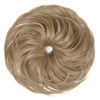 Picture of CJL HAIR Large Messy Bun Hair Piece Wavy Curly Scrunchies Synthetic Chignon Ponytail Hair Extensions Thick Updo Hairpieces for Women (Curly, Straight, Ash Blonde)