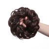 Picture of CJL HAIR Large Messy Bun Hair Piece Wavy Curly Scrunchies Synthetic Chignon Ponytail Hair Extensions Thick Updo Hairpieces for Women (Dark Chestnut Brown)