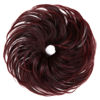 Picture of CJL HAIR Large Messy Bun Hair Piece Wavy Curly Scrunchies Synthetic Chignon Ponytail Hair Extensions Thick Updo Hairpieces for Women (Curly, Straight, Dark Wine to Wine)