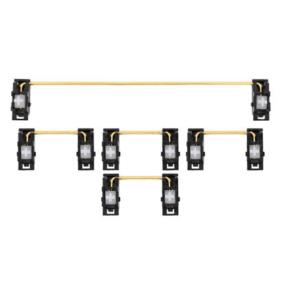 Picture of EG Everglide Panda Stabilizer Gold Plated Plate Mounted Black White Stabilizer for Custom Mechanical Keyboard Plate IK75 YC66 Zeeyoo 68 YC96 Womier (EG Panda for GH60 x1)