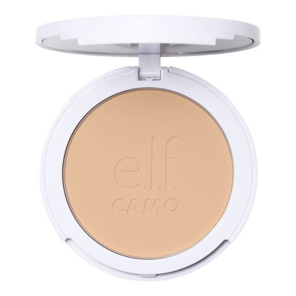 Picture of e.l.f. Camo Powder Foundation, Lightweight, Primer-Infused Buildable & Long-Lasting Medium-to-Full Coverage Foundation, Light 210 N
