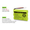 Picture of QTKJ Cordless Phone Battery for Motorola SD-7501 MD7161 AT&T 27910 89-1323-00-00 E1112 E2801 TL72108 Vtech I6725 RadioShack 23-959 (3-Pack)