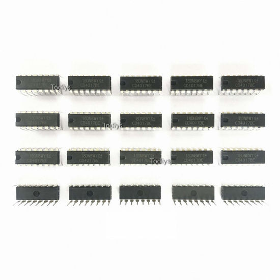 GetUSCart- Todiys New 20Pcs for CD4017 CD4017B HCF4017BE HEF4017BP ...