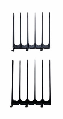 Picture of CombPal Scissor Clipper Over Comb Hair Cutting Tool - Barber Hair cutting kit - DIY Home Hair cutting Guide Comb Set (Jumbo Guide, Black)