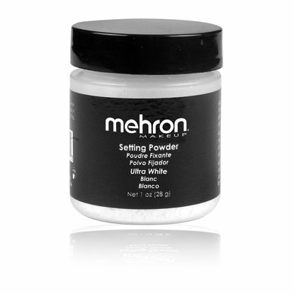 Picture of Mehron Makeup Setting Powder | Loose Powder Makeup | Loose Setting Powder Makeup 1 oz (28 g) (Ultra White)