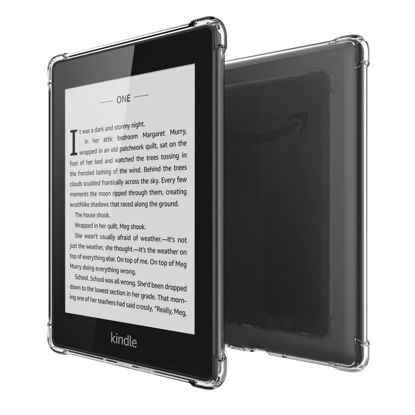 Picture of LaoShuSheng Clear Case for Kindle Paperwhite 5th/6th/7th (2012-2017 Released - Model No:EY21 & DP75SDI) - Ultra-Thin Lightweight Transparent Silicone Flexible Soft Back Cover (Clear)
