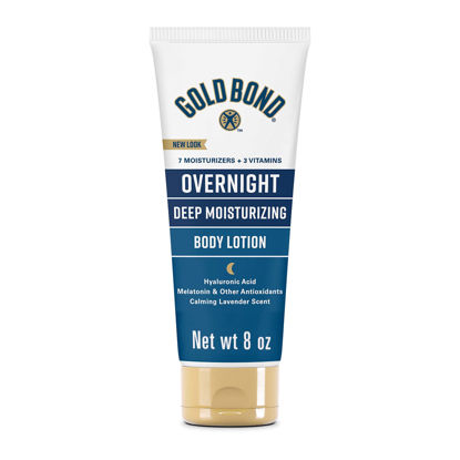 Picture of Gold Bond Overnight Deep Moisturizing Lotion, 8 oz., Skin Therapy Lotion With Calming Lavender Scent