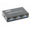 Picture of PASOW VGA 2 in 1 Out 2 Port VGA Switch Press Button Two Way VGA Vedio Switch for PC TV Monitor -Black