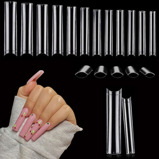 300pcs Manicure Train Nail DIY Fake Nails Full Nail Tips | eBay