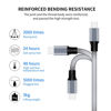 Picture of SDBAUX 2Pack Multi USB Charger Cable Retractable 3 in 1 Multiple Charging Cord Adapter with Mini Type C Micro USB Port Connectors Compatible with Cell Phones Tablets Universal Use (3.3ft/Gray)