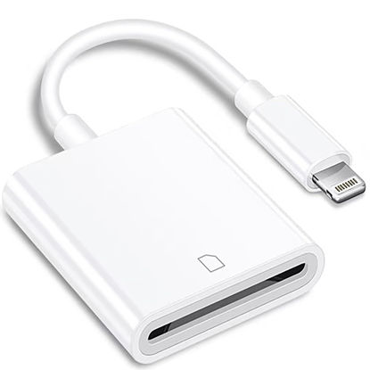 Picture of (Apple MFi Certified) Lightning to SD Card Camera Reader for iPhone,Trail Camera Viewer SD Memory Card Reader Adapter Compatible with iPhone 14/13/12/11/XS/XR/X/8/7/iPad,Plug and Play