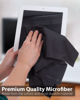 Picture of Microfiber Cleaning Cloths (4 Pack), Fosmon 16 x 16 inch Extra Large Dust Rag Towels for LCD Screen, Digital Video Camera Lens, Laptop, HDTV, PC, Monitor Screen, Smartphones, Tablet, and More