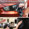 Picture of Microfiber Cleaning Cloths (4 Pack), Fosmon 16 x 16 inch Extra Large Dust Rag Towels for LCD Screen, Digital Video Camera Lens, Laptop, HDTV, PC, Monitor Screen, Smartphones, Tablet, and More