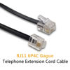 Picture of Uvital Phone Extension Cord 33 Ft, Telephone Cable with Standard RJ11 Plug and 1 in-Line Couplers and 20 Cable Clip Holders, Black