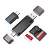 Picture of Orlian SD Card Reader 2-in-1 USB 3.0 Micro SD/SD Card Reader Dual USB A & USB C Memory Card Reader Adapter 5Gbps Type C TF Card Reader for SD, SDHC, SDXC to 2TB