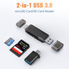 Picture of Orlian SD Card Reader 2-in-1 USB 3.0 Micro SD/SD Card Reader Dual USB A & USB C Memory Card Reader Adapter 5Gbps Type C TF Card Reader for SD, SDHC, SDXC to 2TB