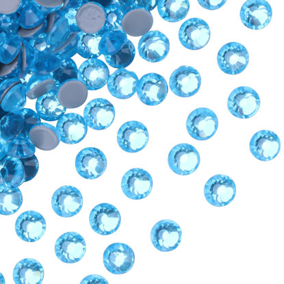 Picture of Jollin Hot Fix Crystal Flatback Rhinestones Glass Diamantes Gems 4.8mm(20ss 1440pcs, Aquamarine)
