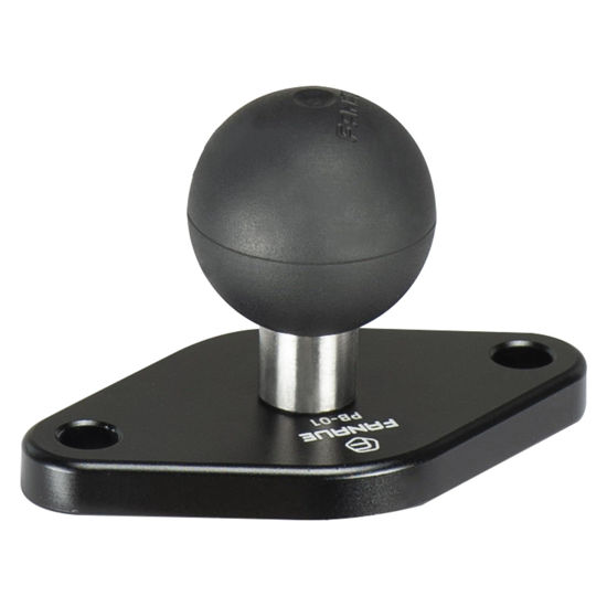 Picture of FANAUE Diamond Mount Base Compatible RAM Mount B Size 1" Ball Double Socket Arm, Center Distance Between Two Mounting Holes is 1.912'', Meets Industry Standard AMPS Hole Pattern,Made of Aluminum Alloy