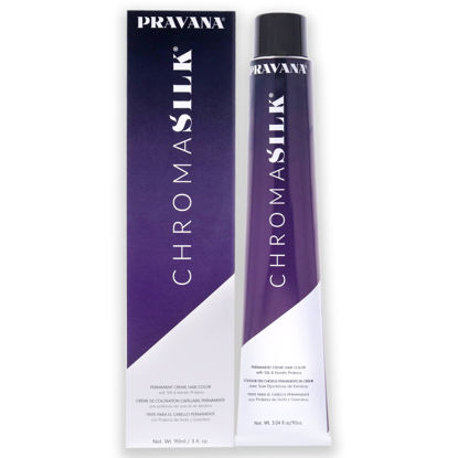 Picture of Pravana ChromaSilk Creme Hair Color - 8.8 Light Pearl Blonde Unisex 3 oz, Black