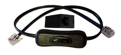 Picture of Power Button On/Off Disconnect Switch for Telephone Land Line Phone Cord Cable