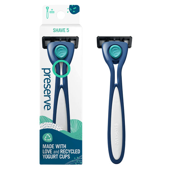 GetUSCart- Preserve Shave 5 Five Blade Refillable Razor, Made from 