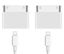 Picture of 2 Pack 30-Pin to Lightning Adapter Apple MFi Certified 8-Pin Female to 30 Pin Connector iPhone Charging Sync Adapter for 30Pin Docking Stations Compatible with iPhone 4/4s/iPad/iPod Touch (No Audio)