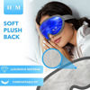 Picture of Gel Eye Mask- H M Mask- Reusable Cold Eye Mask with Adjustable Straps- Our Soothing Eye Gel Mask Helps Puffy Eyes, Dark Circles and Hangovers - Our Eye Ice Pack Also Relieves Sinus Pain & Headaches