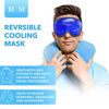 Picture of Gel Eye Mask- H M Mask- Reusable Cold Eye Mask with Adjustable Straps- Our Soothing Eye Gel Mask Helps Puffy Eyes, Dark Circles and Hangovers - Our Eye Ice Pack Also Relieves Sinus Pain & Headaches