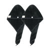 Picture of M-bestl 2 Pack Microfiber Hair Towel Wrap,Hair Drying Towel with Button,Absorbent and Anti-frizz Head Towel to Dry Hair Quickly (Black)