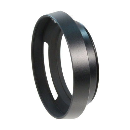 Picture of CamDesign 46mm Pro Angle Vented Metal Lens Hood Sun Shade for Leica/Contax Zeiss/Voigtlander/Panasonic Lumix/Fujifilm/Olympus/ Nikon /Canon/Sony/Pentax/ Samsung/Sigma/ RF Rangefinder Cameras with 55mm lens cap+ CamDesign Wristband Lens Focus Ring
