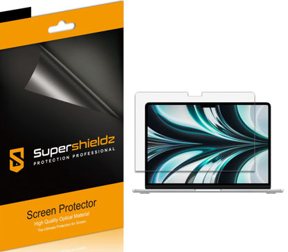 Picture of Supershieldz (3 Pack) Designed for New MacBook Air 13.6 inch (M2 Chip, 2022 Released) Screen Protector, High Definition Clear Shield (PET)