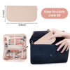 Picture of Nail Clippers and Beauty Tool Portable Set, Rose Gold Martensitic Stainless Steel Manicure Set 12 in 1, with Pink Leather Bag, Suitable for Home, Workplace, Outdoor Travel, Gift Giving, Beauty Salon.