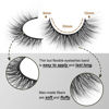 Picture of Lashes Natural Look Wispy Fasle Eyelashes 12mm Short Faux Mink Eyelashes Cat Eye Fluffy Strip Lashes Pack by Zegaine 16 Pairs