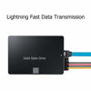 Picture of Set of 6, SATA Power Splitter Cord and SATA III Cable 6.0 Gbps, findTop Straight and 90 Degree SATA 3.0 Cable, SATA 15 Pin Male to 2xSATA 15 Pin Power Splitter Cable