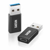 Picture of [10Gbps] USB C Female to USB Male Adapter (2-Pack), 3.1 USB A to USB C Adapter, XAOSUN One-Sided SuperSpeed Data Sync & 100W Fast Charging - Compatible with Laptop, PC, Charger, Power Bank, Quest Link