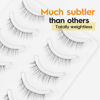 Picture of Lashes Eyelashes Natural Look, False Eyelashes Natural Look, Wispy Natural Look Lashes 5 Pairs Soft Faux Mink Lashes 3D 6D Volume Fluffy Frihappy Fake Eyelashes Frihappy #17-Understated