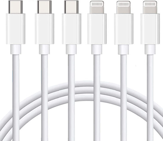Picture of USB C to Lightning Cable Apple MFi Certified 3Pack 6FT iPhone Fast Charger Power Delivery Type Charging Cord Compatible with 14 13 Pro Max 12 11 XS XR X 8 iPad,White