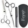 Picture of Hair Cutting Scissors Thinning Shears Kit, Fcysy Hair Scissors Set Professional Haircut Scissors Kit, Barber Shears Tijeras De Peluqueria Profesional Barber Supplies Trimming Scissors for Men Women