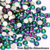 Picture of Flatback Rhinestones Non Hotfix Rhinestones for Crafts Glass Nail rhinestones Nail Gems Crystals Rhinestones for Makeup Bags Shoes Decoration DIY(SS20,1440pcs,Green Flame)