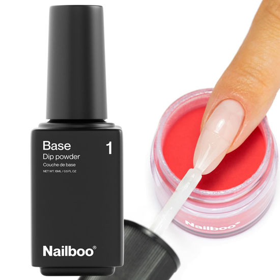 Picture of Nailboo Nail Dipping Essential Liquid, Base Coat for Dipping Powder, Base Liquid for Nail Powder Dip Manicure -0.5 fl. Oz.