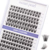 Picture of Lash Clusters 144 Pcs Individual Lashes DIY Eyelash Extensions 10-16mm Length Reusable Soft Natural False Eyelashes Thin Band Lash Extension Kit for Makeup at Home - OP17