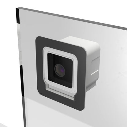 Picture of Teccle Window Mount for Wyze Cam V3, Through Window Glass Use Cam v3, No Indoor Reflections, Helps You Watch Front Yard and Driveway (White/Pack of 1)