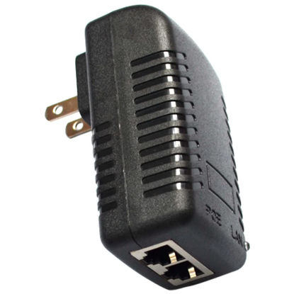 Picture of JacobsParts 12V 2A 24W 802.3af Passive PoE Injector Power Over Ethernet Adapter for IP Cameras Phones WLAN AP
