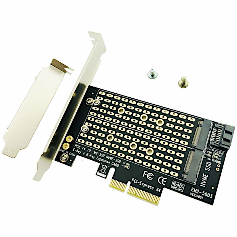 GetUSCart- JacobsParts M.2 to PCIe NVMe and SATA SSD Dual M Key and/or ...