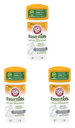 Picture of Arm & Hammer Deodorant 2.5 Ounce Essentials Unscented (73ml) (3 Pack)