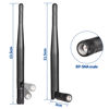 Picture of Bingfu Dual Band WiFi Antenna 2.4GHz 5GHz 5.8GHz 3dBi RP-SMA Male Antenna Replacement (4-Pack) for WiFi Router Wireless Network Card USB Adapter Security IP Camera Video Surveillance Monitor